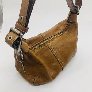 Coach Shoulder Hobo Handbag- Light Saddle